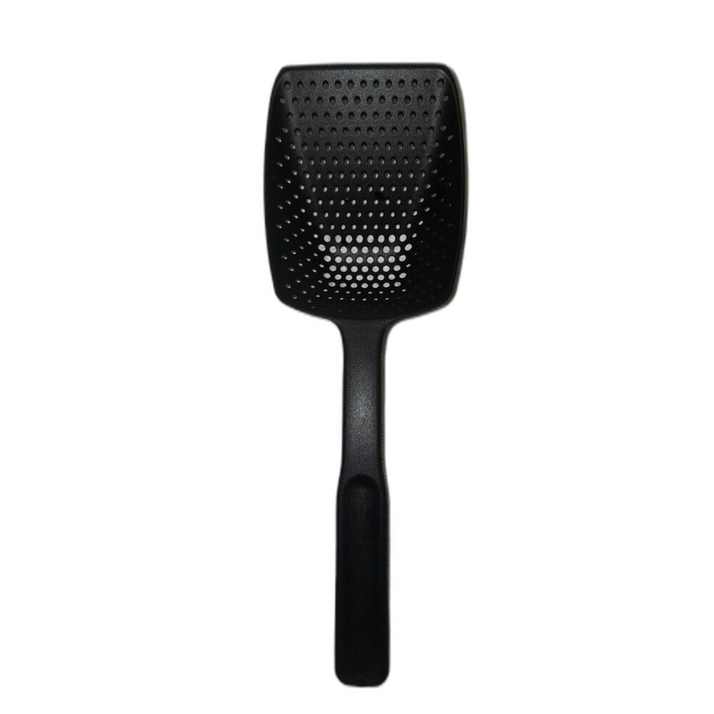 Pampered Chef 13" Scoop and Drain #1622 Plastic Nylon Black Strainer USA Nice!